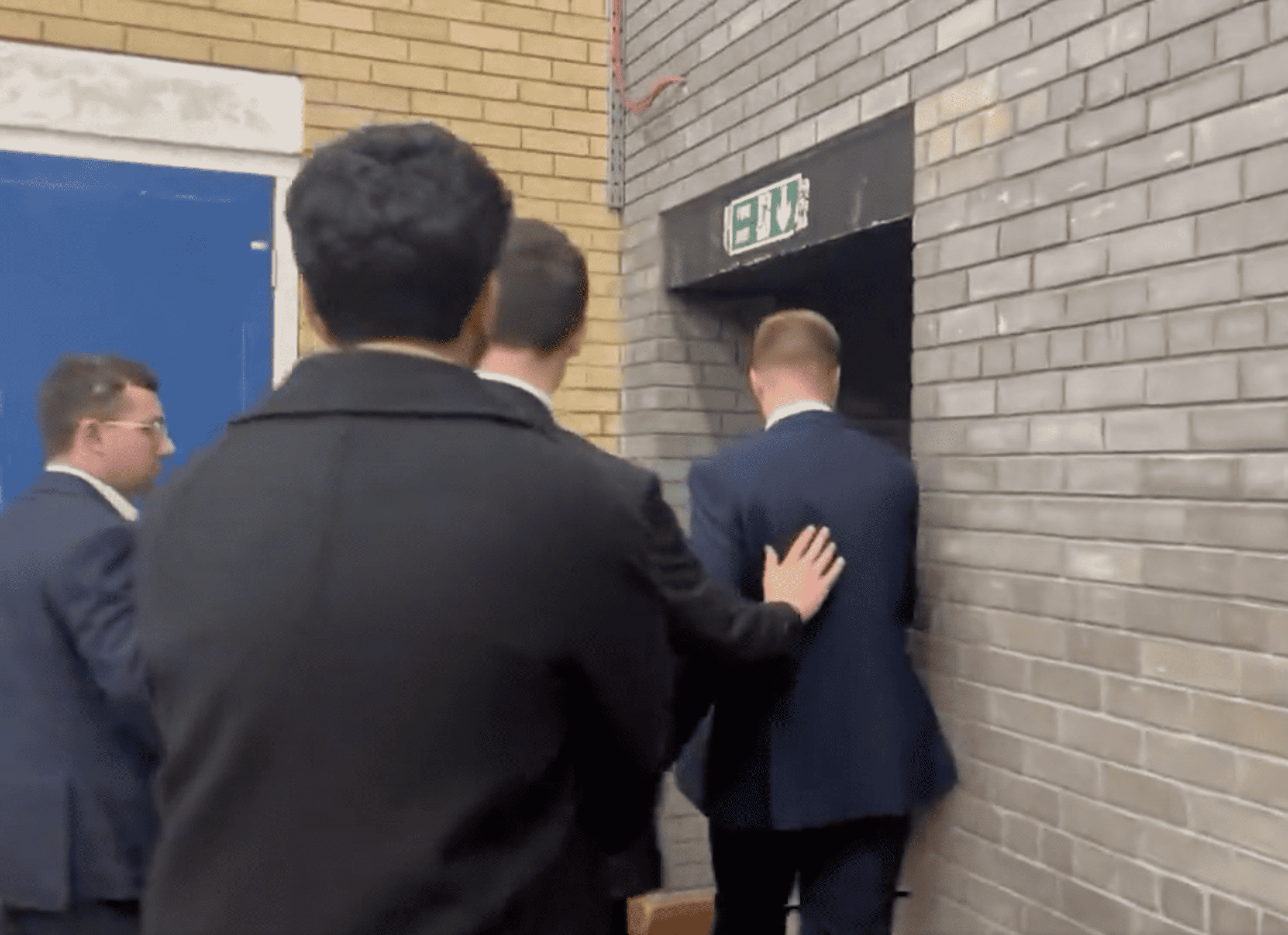 Watch: Andrew Cooper escapes through side door following historic by-election defeat