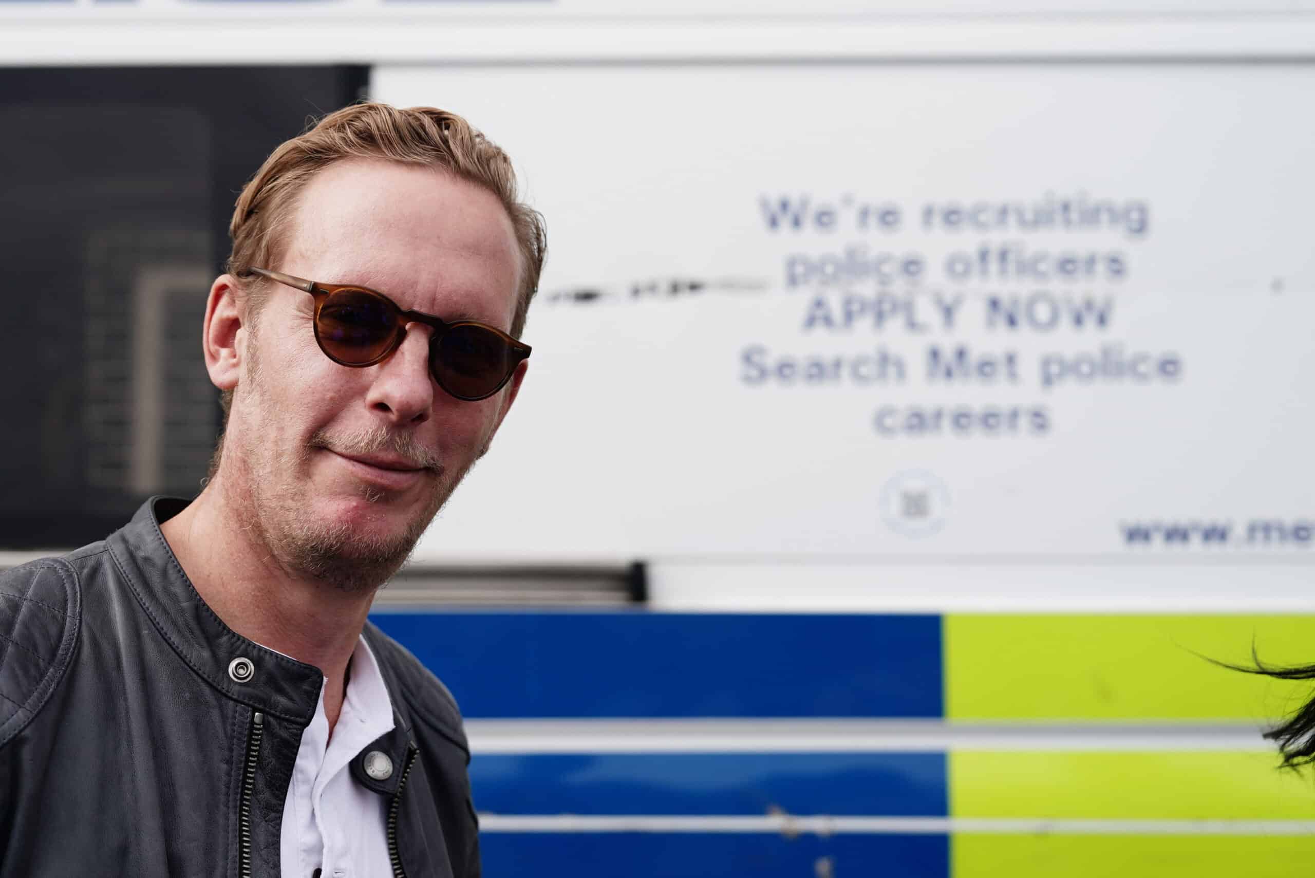 Laurence Fox says he learned of GB News sacking in custody after being arrested