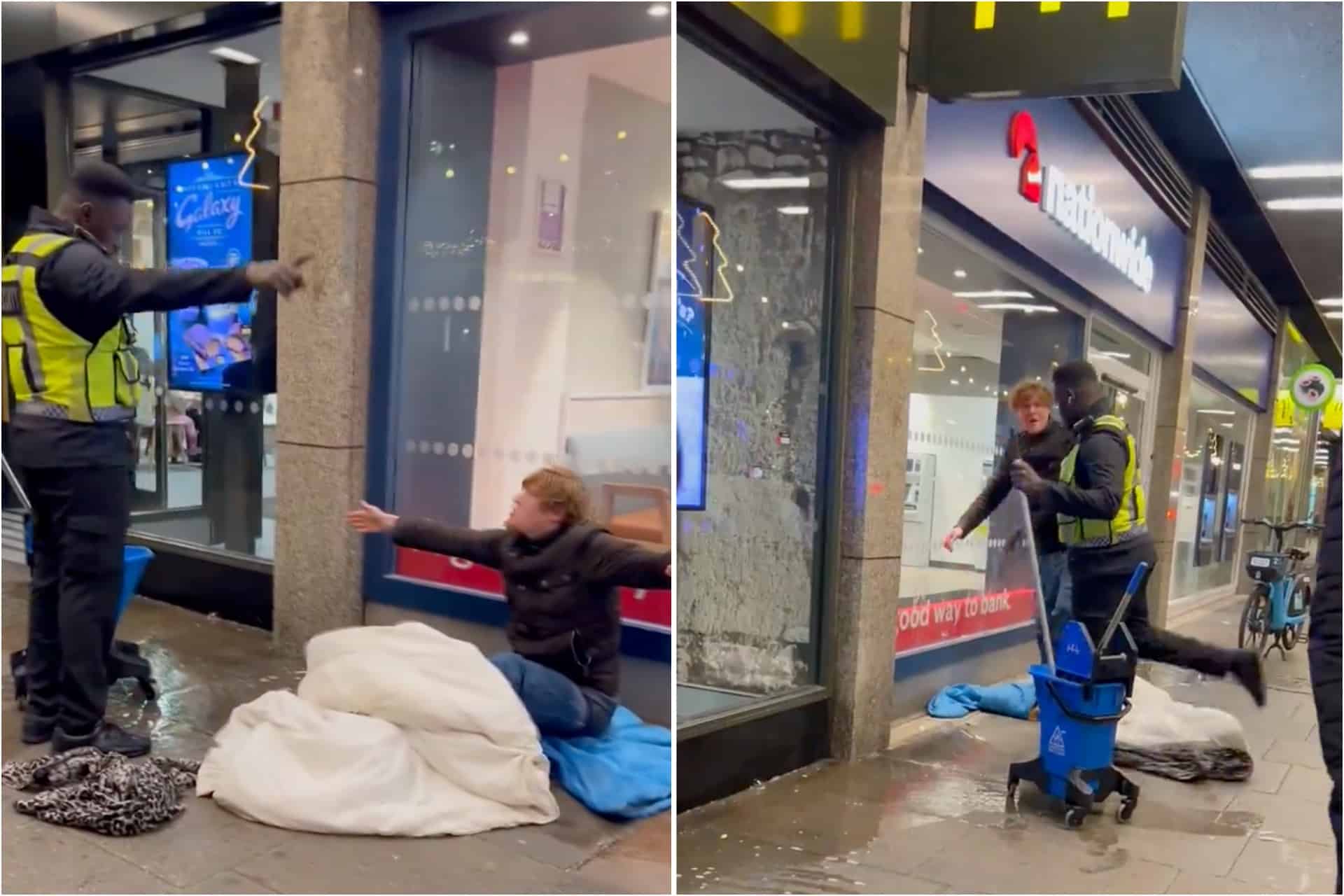 McDonald’s face calls to house rough sleeper drenched by security guards