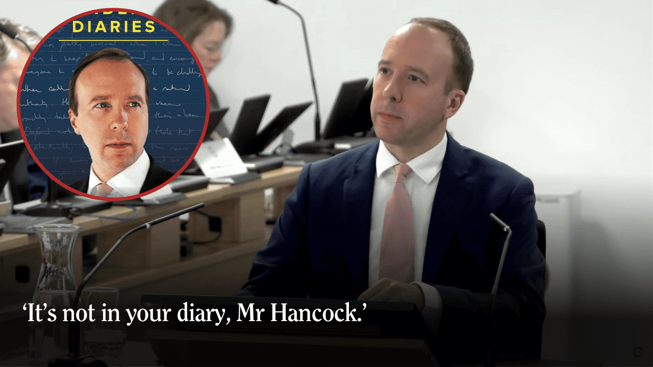 Awks: Matt Hancock gets fact-checked… by his own book