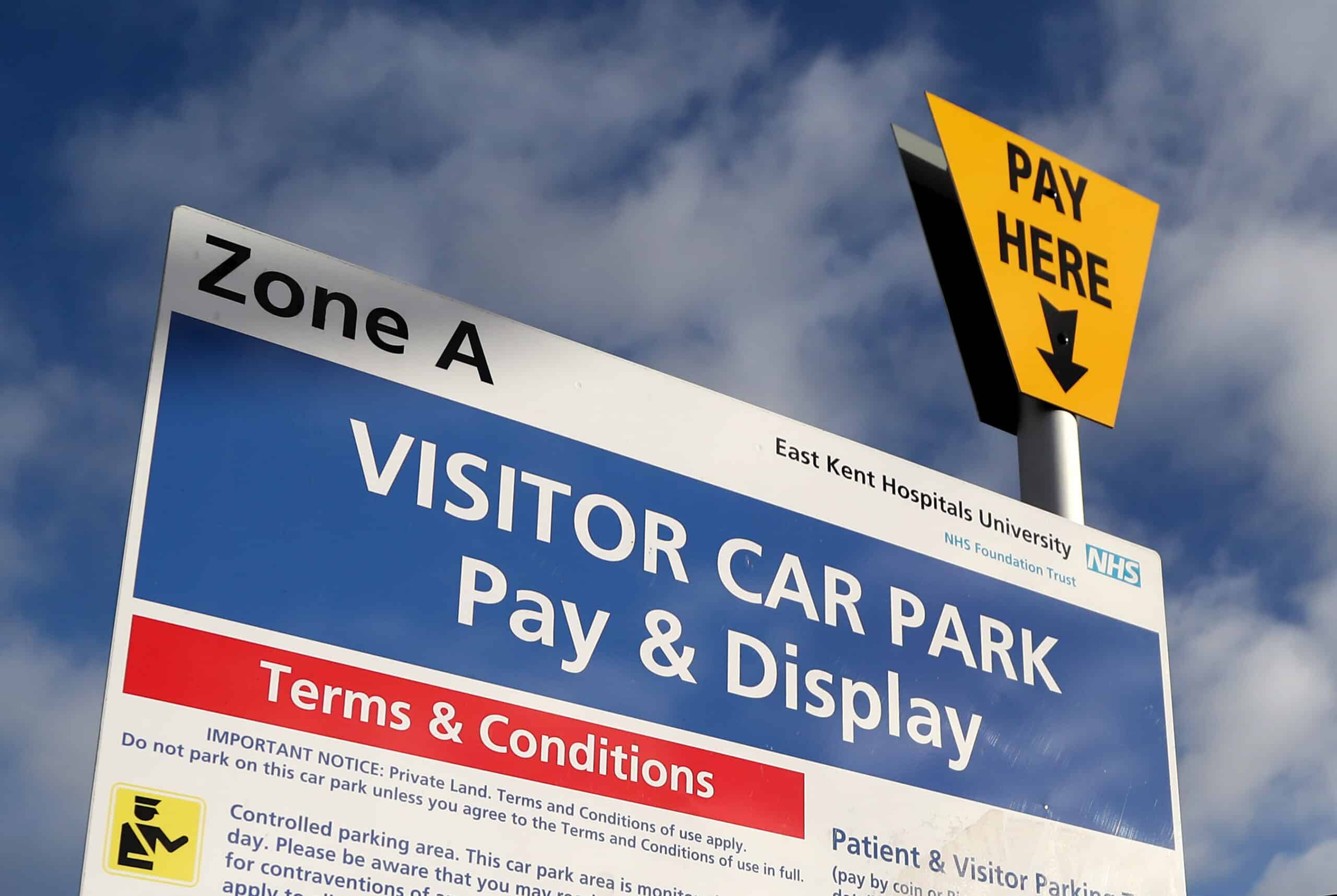 Car parking fees at hospitals soar by 50% in a year, figures show