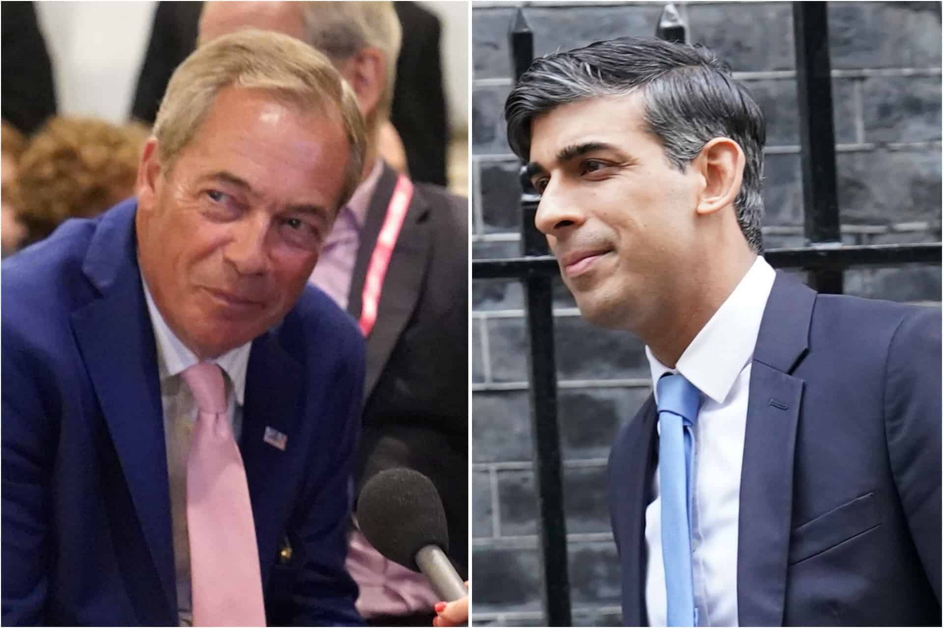 ‘No obvious alternative’ to Sunak on front bench – but 2019 voters see Farage as a future leader