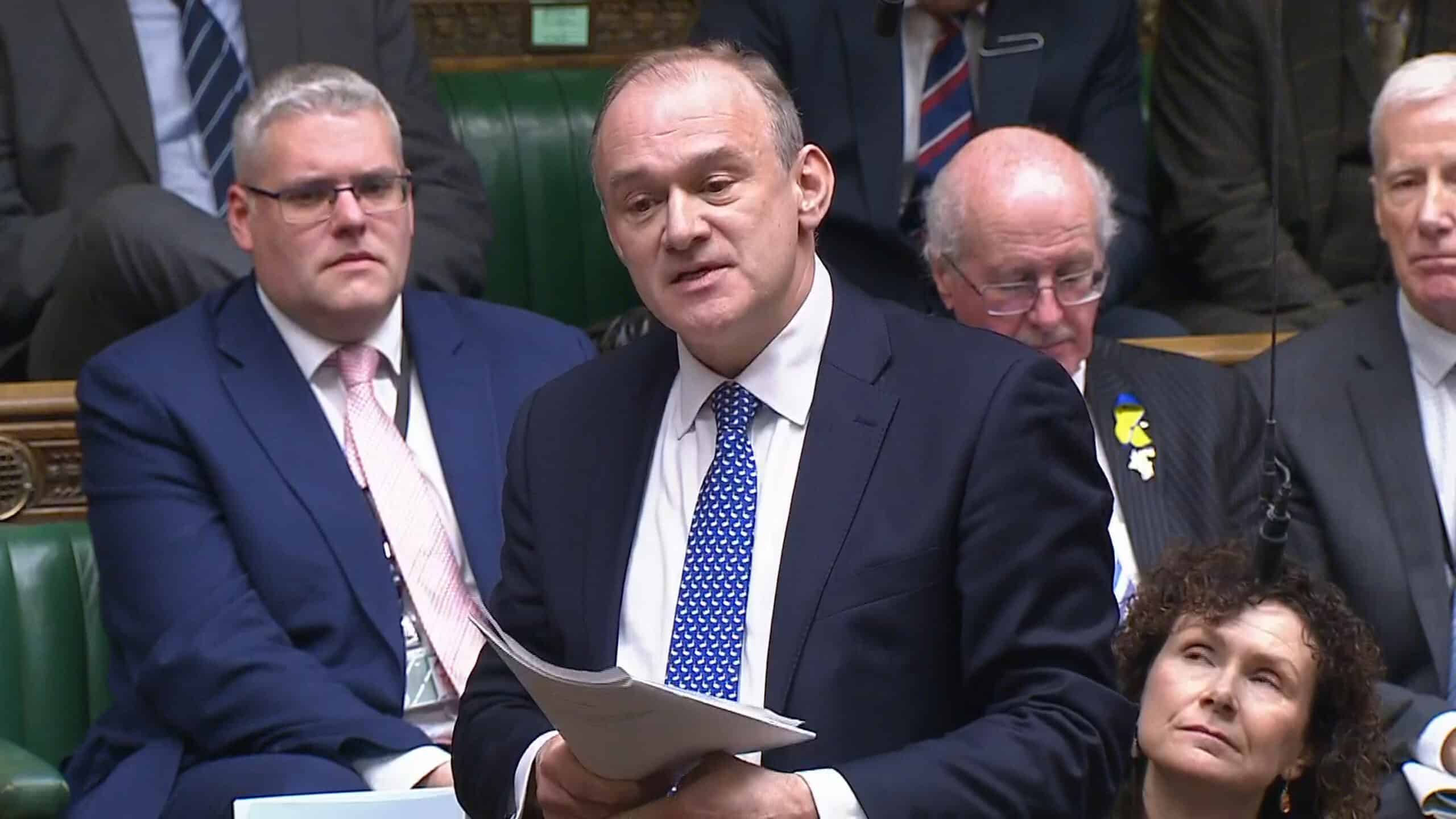 Lib Dem leader Sir Ed Davey apologises to victims of Post Office scandal
