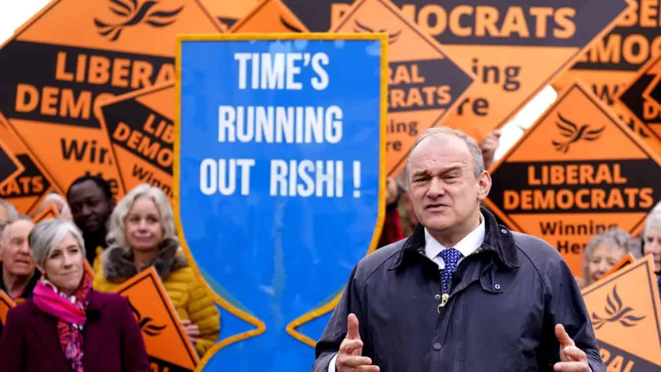‘Time is running out’ for Sunak, says Davey as Lib Dems launch election campaign