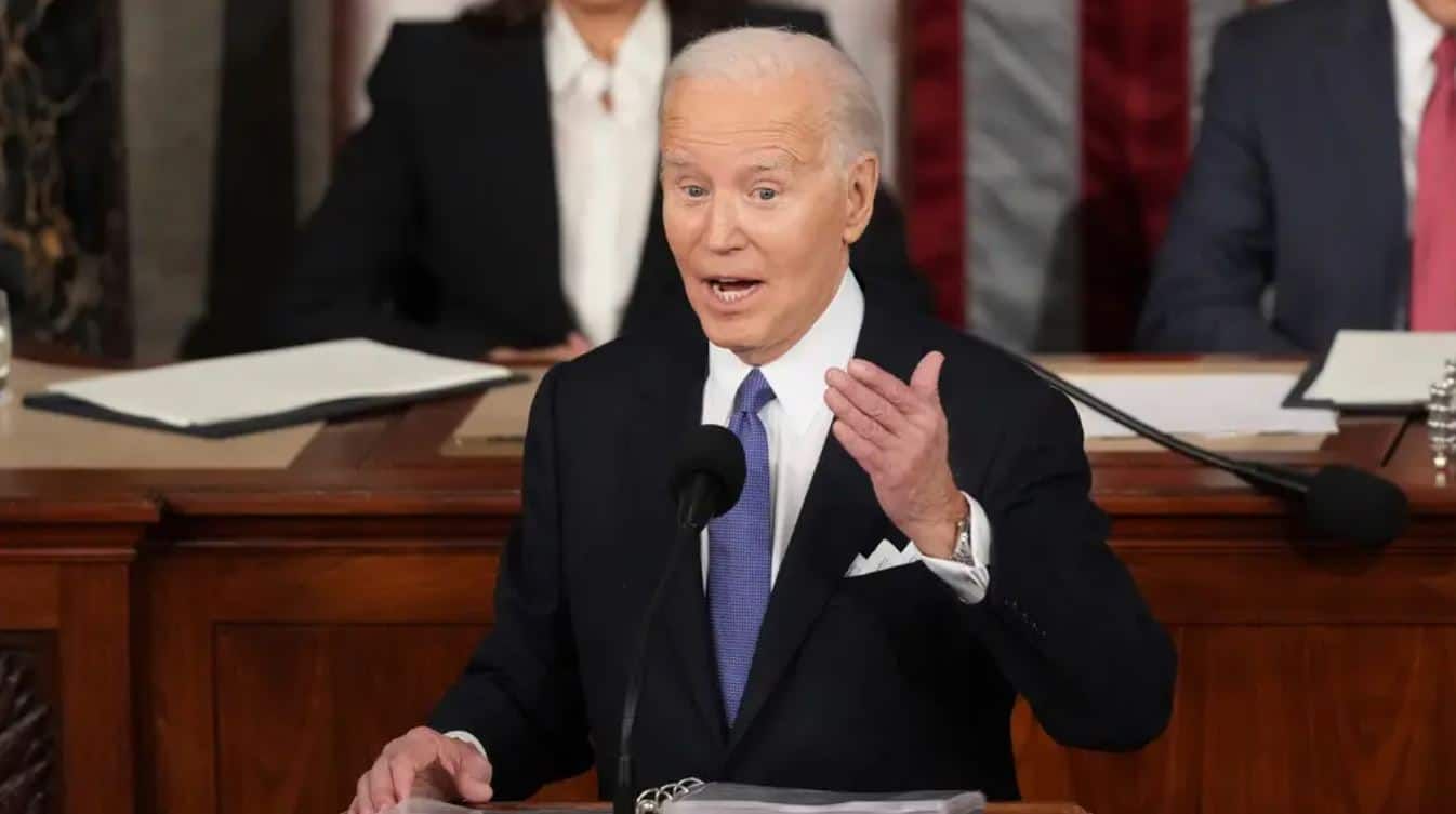 Joe Biden uses fiery State of the Union address to contrast with Donald