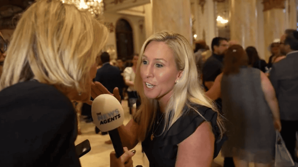Trump ally Marjorie Taylor Greene tells Emily Maitlis to ‘f**k off’ in explosive interview