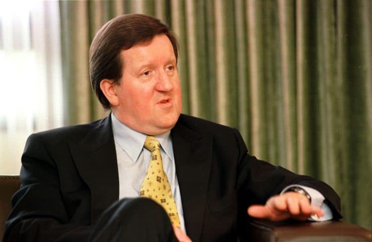 26th May 2000
NATO Secretary General, Lord Robertson, during an interview with the Glasgow Herald.

Neg:  17627- 31