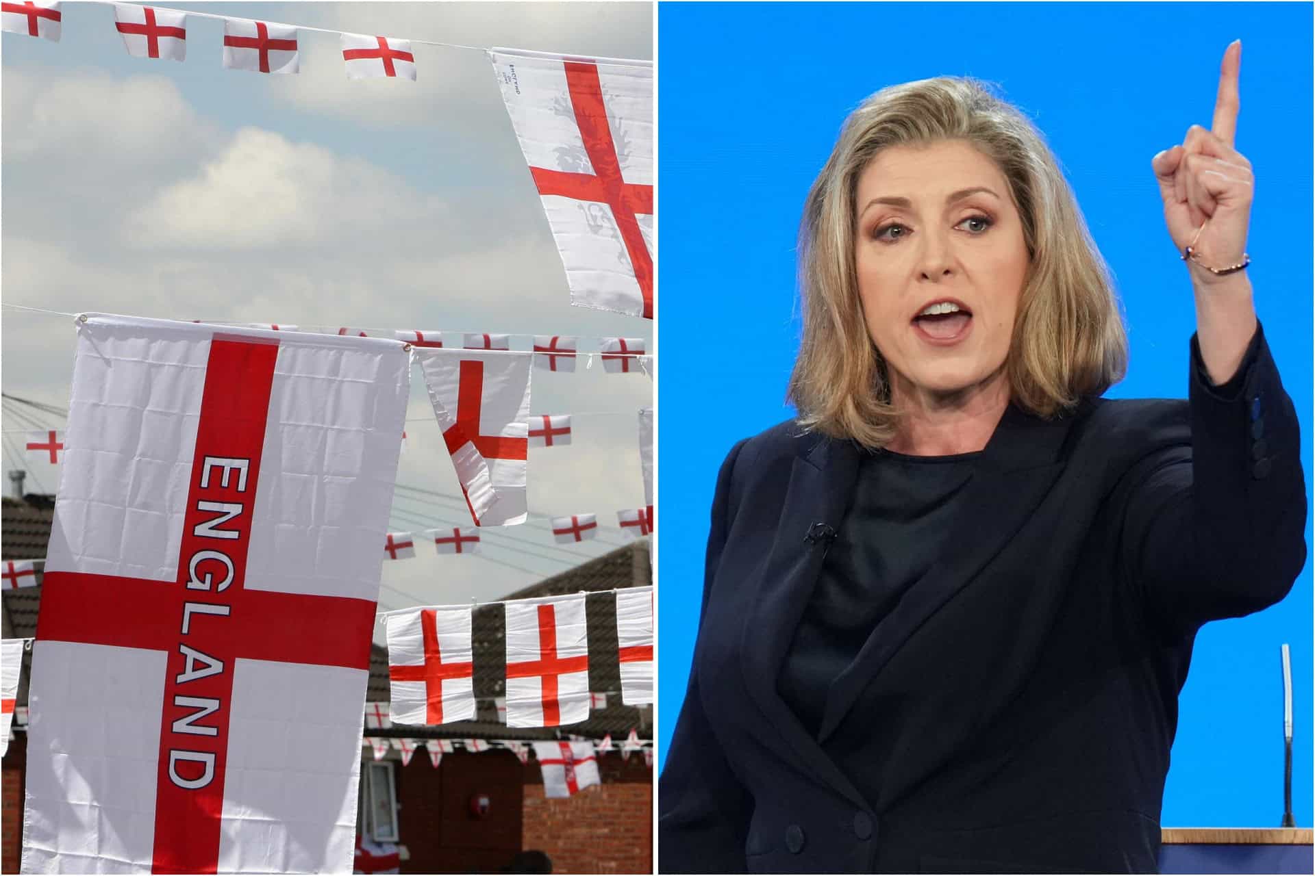 Penny Mordaunt accuses Labour of sneering at St George’s Cross flag