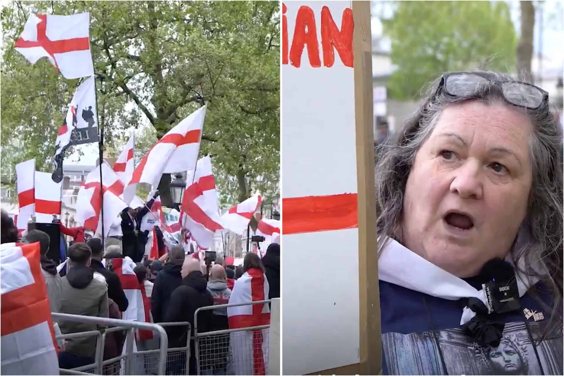 St George’s Day protester says English identity has been ‘eroded’ because we no longer eat meat and two veg